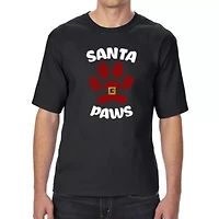 Santa Paws - Men's Tall and Long Word Art T-Shirt
