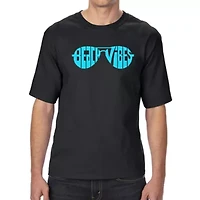 Beach Vibes - Men's Tall and Long Word Art T-Shirt