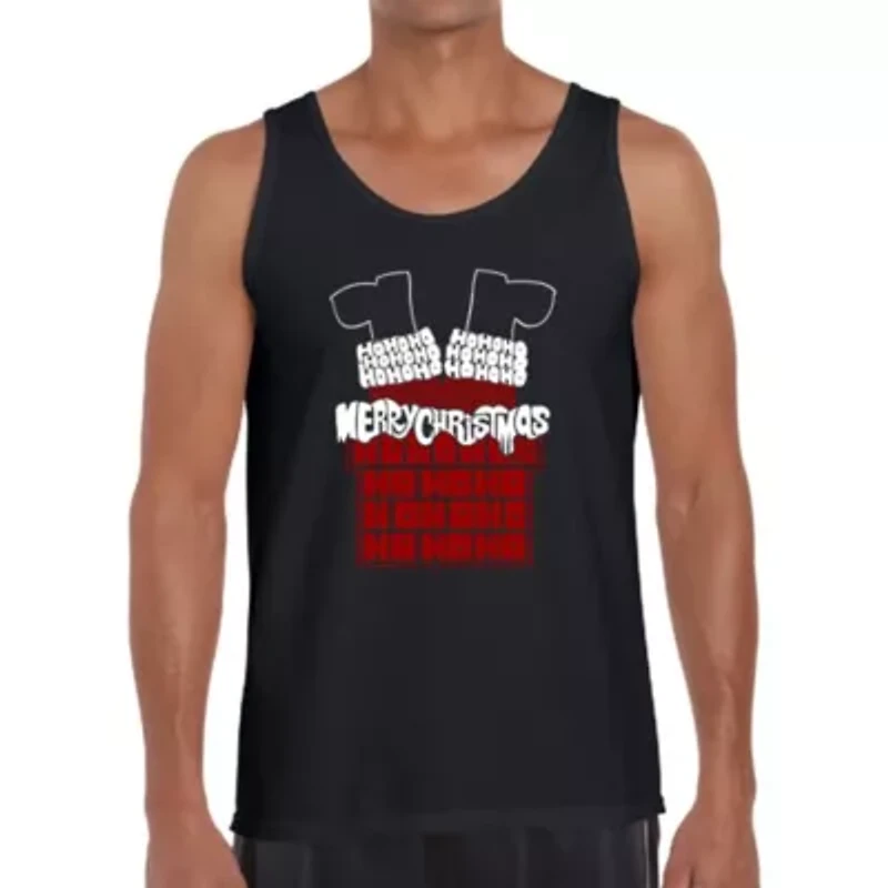 Chimney Santa - Men's Word Art Tank Top