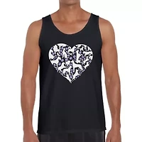 Dog Heart - Men's Word Art Tank Top