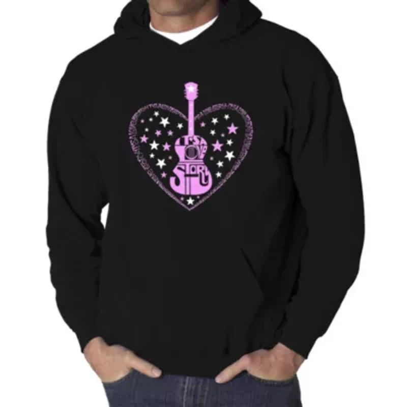 It's A Love Story - Men's Word Art Hooded Sweatshirt