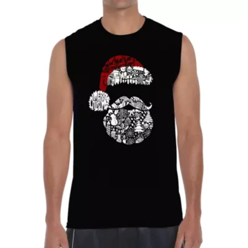 Santa Pics - Men's Word Art Sleeveless T-Shirt