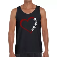 Meow Heart - Men's Word Art Tank Top