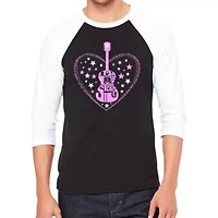 It's A Love Story - Men's Raglan Baseball Word Art T-Shirt