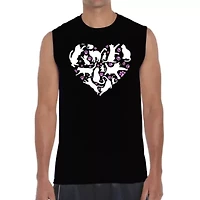 Cat Heart - Men's Word Art Sleeveless T-Shirt