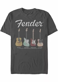 Guitars Distressed Graphic T-Shirt