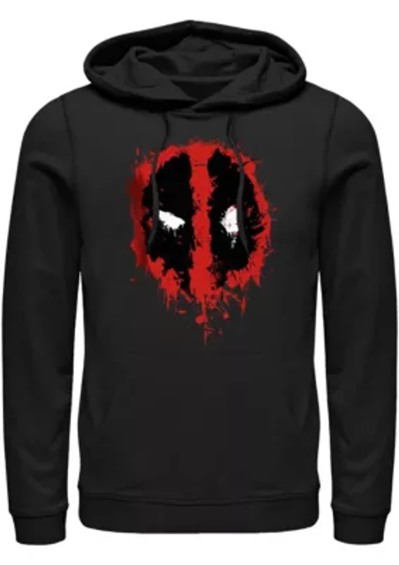 Deadpool Splatter Icon Graphic Fleece Hoodie