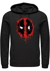 Deadpool Splatter Icon Graphic Fleece Hoodie