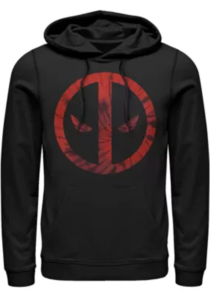 Deadpool Tie Dye Graphic Fleece Hoodie
