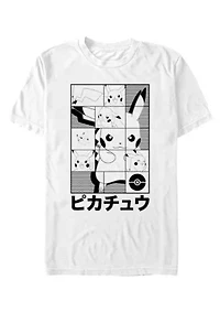 Pikachu Puzzle Box Japan Graphic T-Shirt