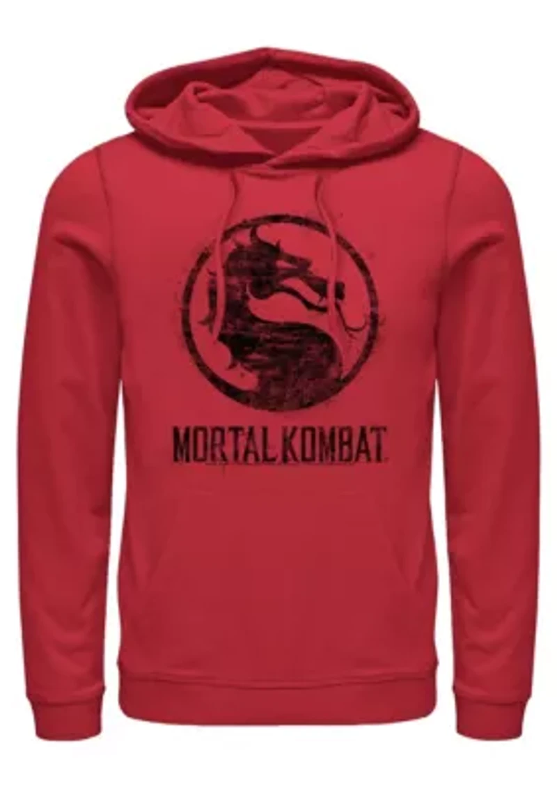 Splatter Logo Graphic Fleece Hoodie