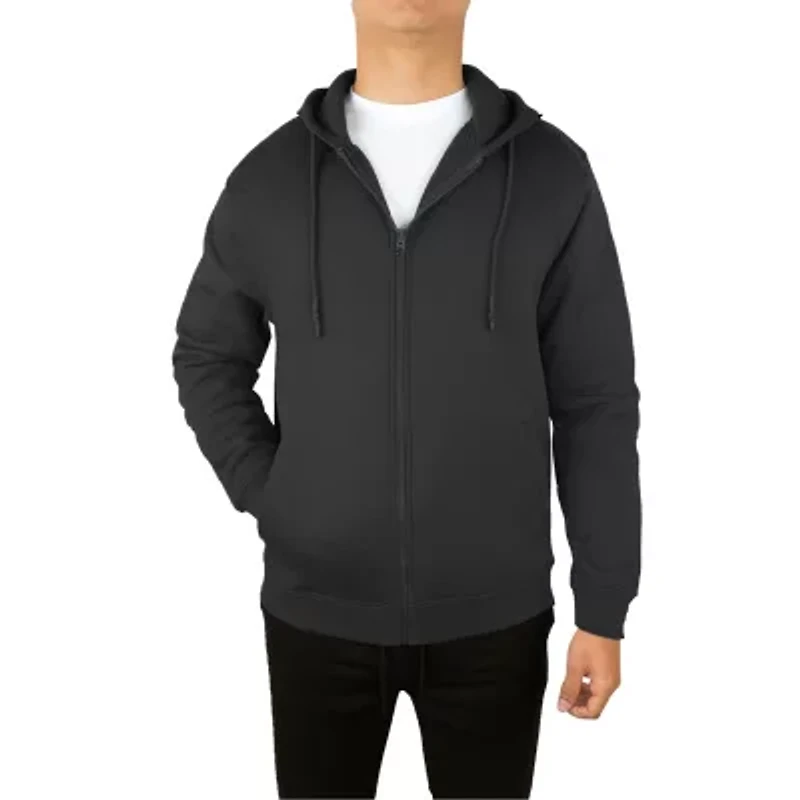Men's Heavyweight Sherpa Fleece-Lined Full Zip Classic Tech Hoodie