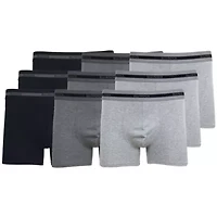 Men's Cotton Flex Stretch Boxer Briefs-9 Pack