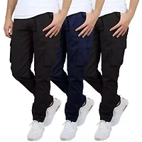 Men's Flex-Stretch Cotton Cargo Pants, 31-Inch Inseam