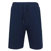 Blu Rock Men's Oversized  Tech Fleece Jogger Sweat Lounge Shorts With Long Zipper Side Pocket