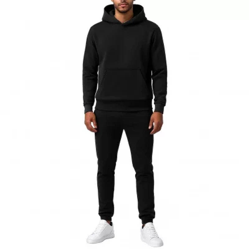 Galaxy Essentials Men’s Relaxed Fit Heavyweight Fleece Pullover Hoodie & Sweatpants Jogging Set