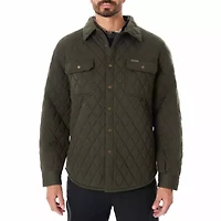 Big & Tall Men's Snap Closure Diamond Quilted Knit Shirt-Jac