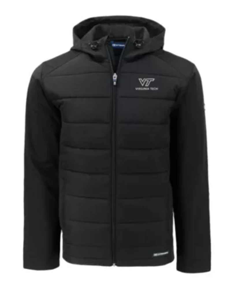 NCAA Virginia Tech Hokies Big & Tall Evoke Hybrid Eco Softshell Recycled Full-Zip Hoodie