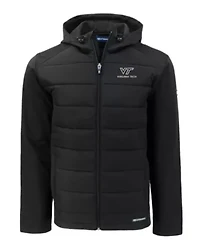 NCAA Virginia Tech Hokies Big & Tall Evoke Hybrid Eco Softshell Recycled Full-Zip Hoodie