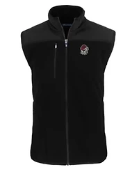 NCAA Georgia Bulldogs Big & Tall Cascade Eco Sherpa Fleece Full-Zip Vest