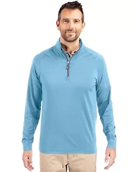 Big & Tall Cutter Buck Adapt Eco Knit Stretch Recycled Mens Quarter Zip Pullover