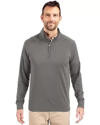 Big & Tall Cutter Buck Adapt Eco Knit Stretch Recycled Mens Quarter Zip Pullover