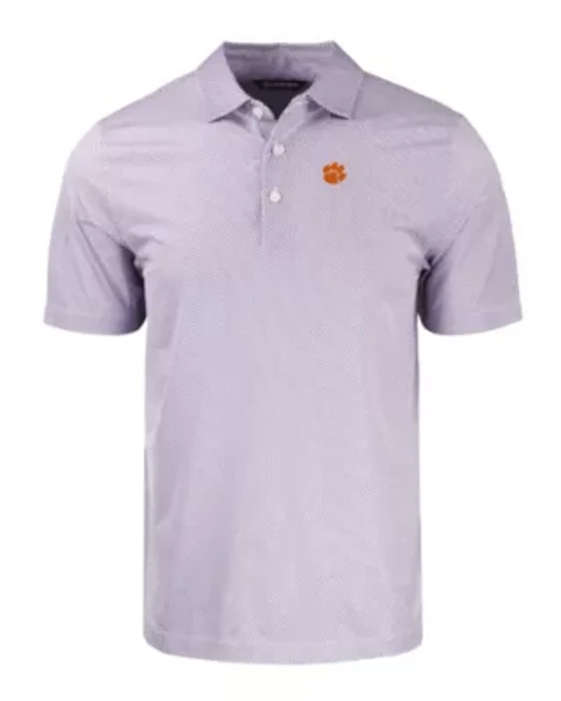 NCAA Clemson Tigers Pike Eco Symmetry Print Stretch Recycled Polo