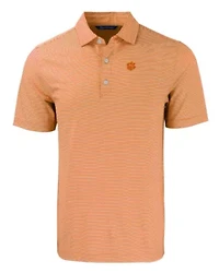 NCAA Clemson Tigers Forge Eco Double Stripe Stretch Recycled Polo
