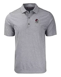 NCAA Georgia Bulldogs Forge Eco Heather Stripe Stretch Recycled Polo