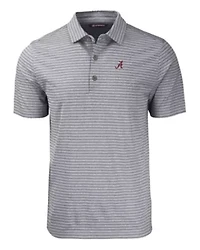 NCAA Alabama Crimson Tide Forge Eco Heather Stripe Stretch Recycled Polo