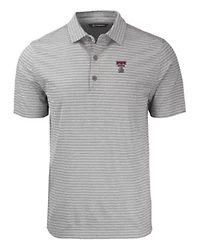 NCAA Texas Tech Red Raiders Forge Eco Heather Stripe Stretch Recycled Polo