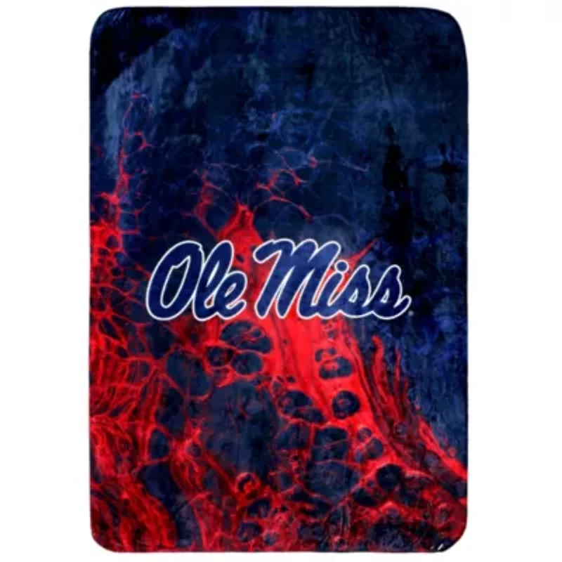 NCAA Ole Miss Rebels Sublimated Soft Throw Blanket