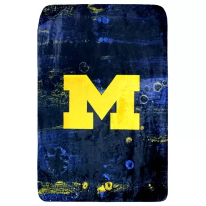 NCAA Michigan Wolverines Sublimated Soft Throw Blanket