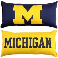 NCAA Michigan Wolverines 2 Sided Bolster Travel Pillow