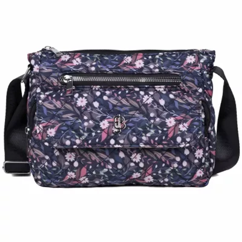 Quilted Nylon Organizer Crossbody
