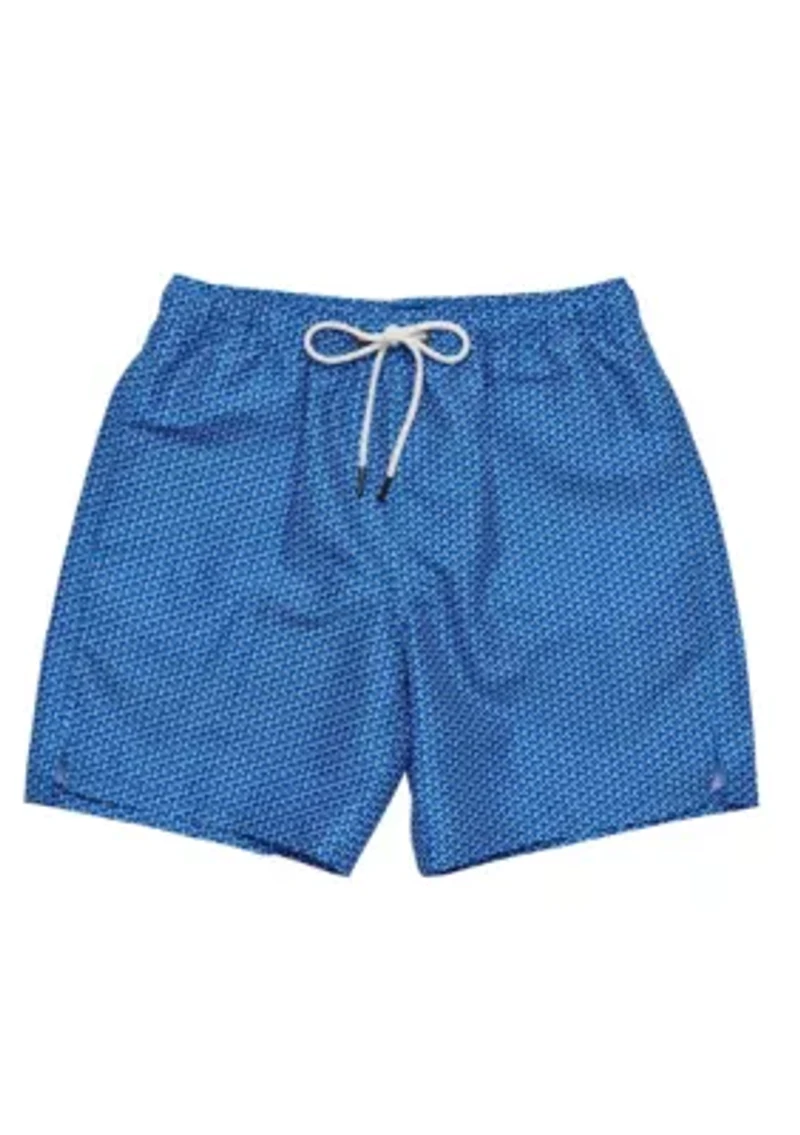 Mens Geo Grid Swim Short