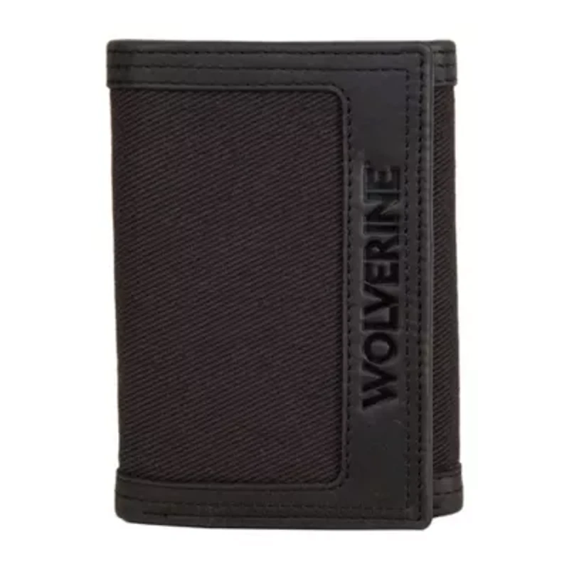 WOLVERINE Canvas and Leather Trifold Wallet