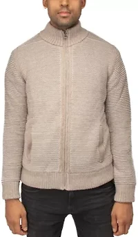 Men's Full-Zip High Neck Sweater Jacket