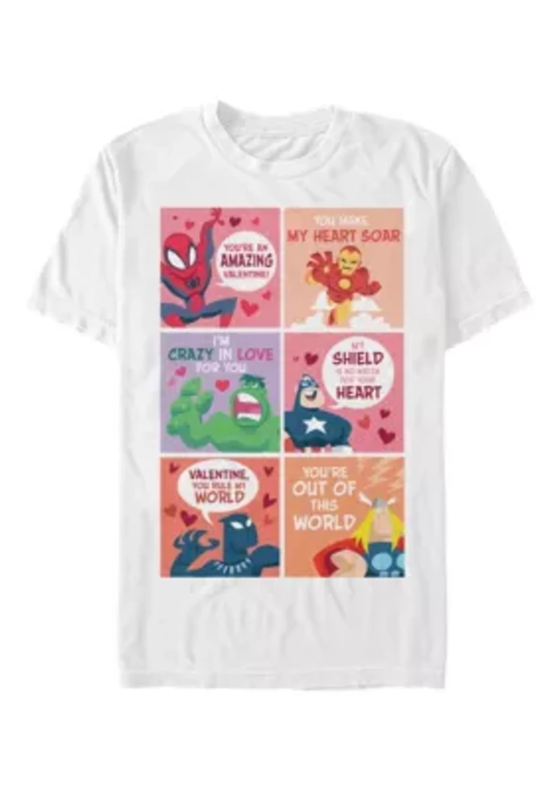 Big & Tall Valentine Comic Graphic T-Shirt