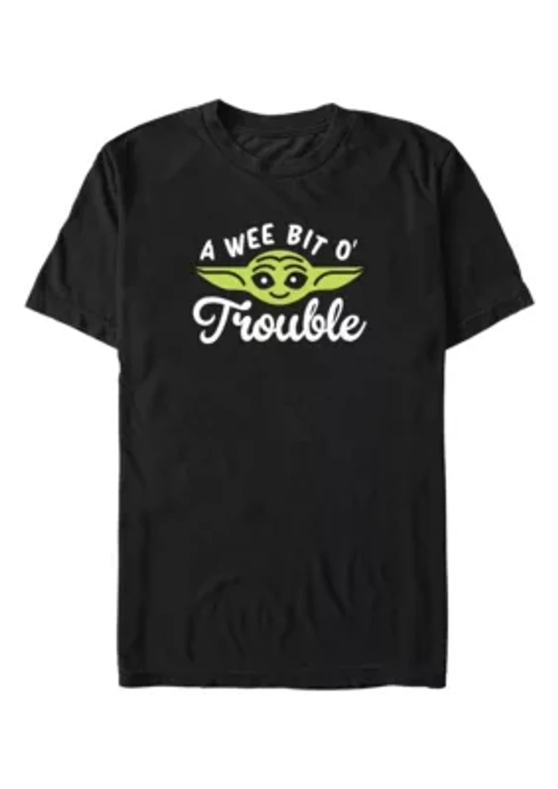 Big & Tall Yoda Face Trouble Graphic T-Shirt