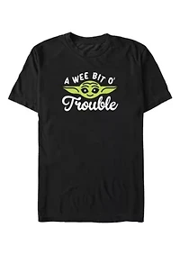 Big & Tall Yoda Face Trouble Graphic T-Shirt