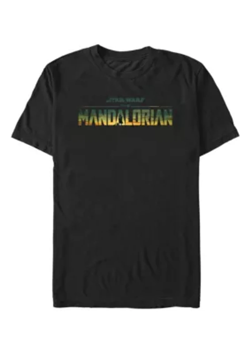 Big & Tall Mando Grogu Logo Graphic T-Shirt