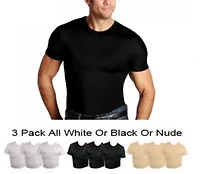 Big & Tall 3-Pack Compression Short Sleeve Crewnecks