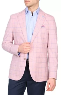 Melange Windowpane Sportcoat