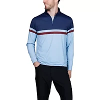 Engineered Stripe Performance Quarter Zip