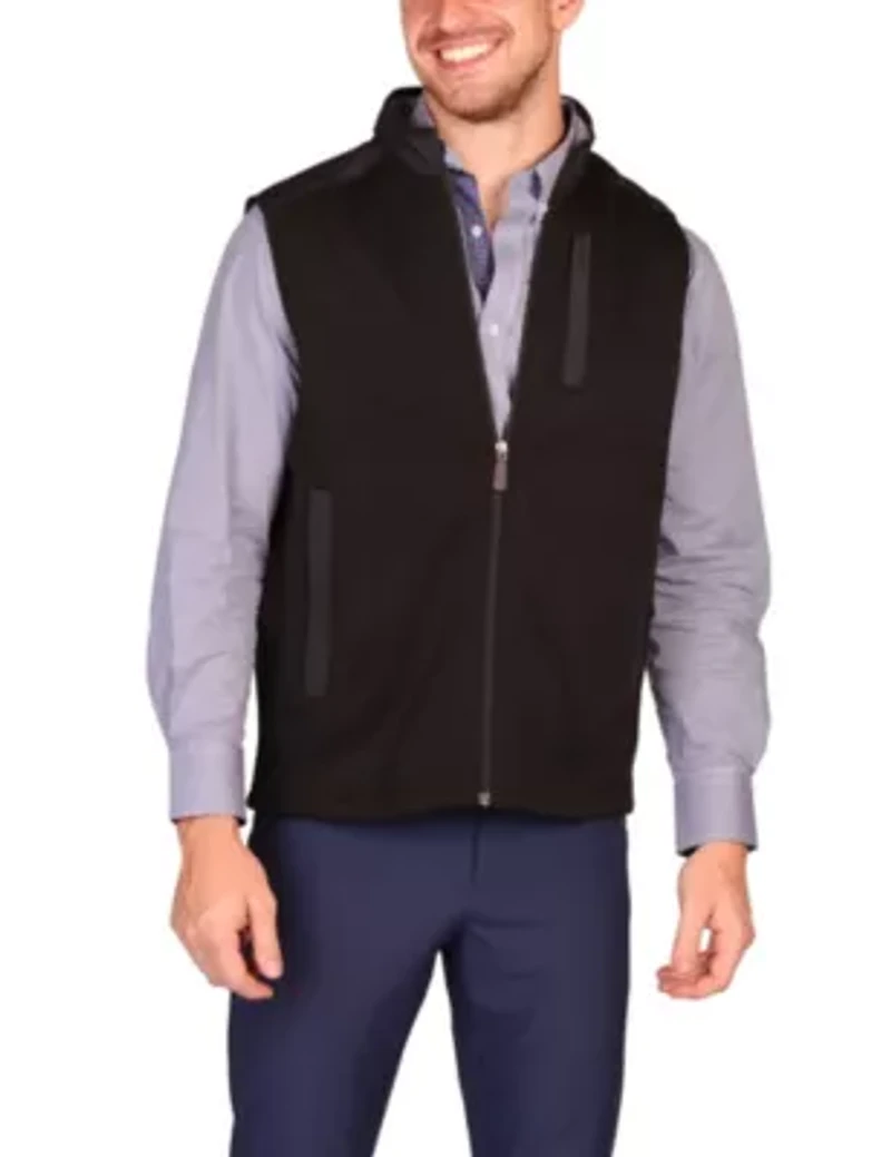 Sweater Knit Full Zip Vest