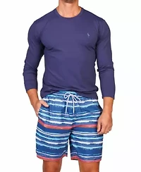Abstract Stripes Swim Shorts
