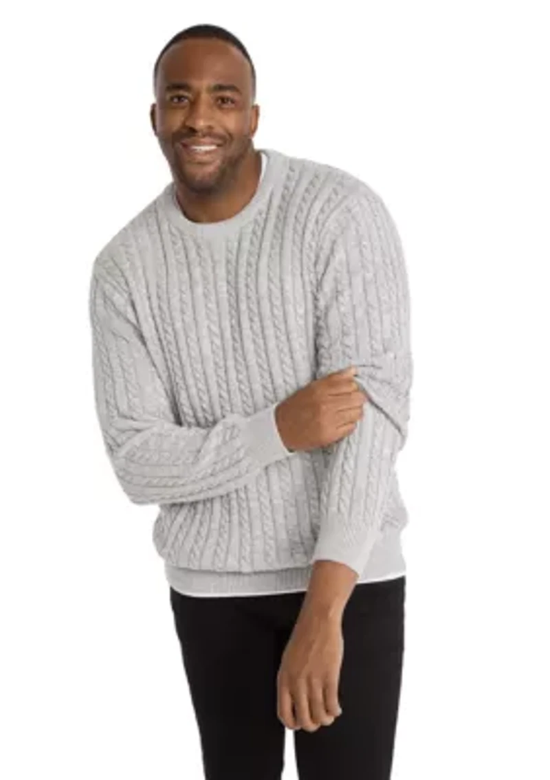 Big & Tall Rudy Cable Sweater