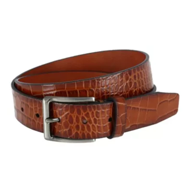 Trafalgar Matisse 35mm Mock Croc Leather Belt | The Summit display picture 3