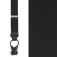 Big & Tall Dutton Solid Colored Silk Button End Braces